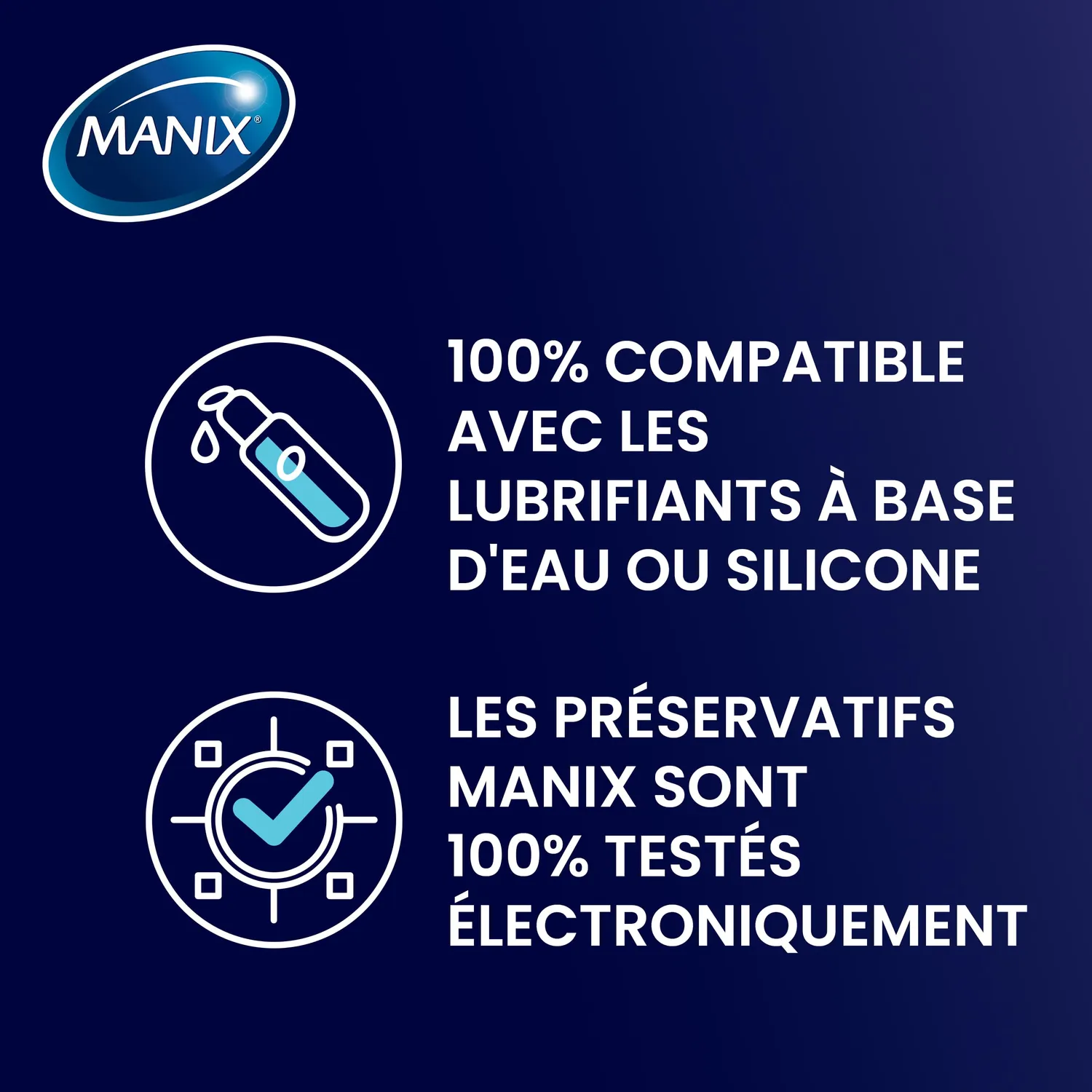Manix Super préservatifs latex fins boîte de 12 taille 52mm