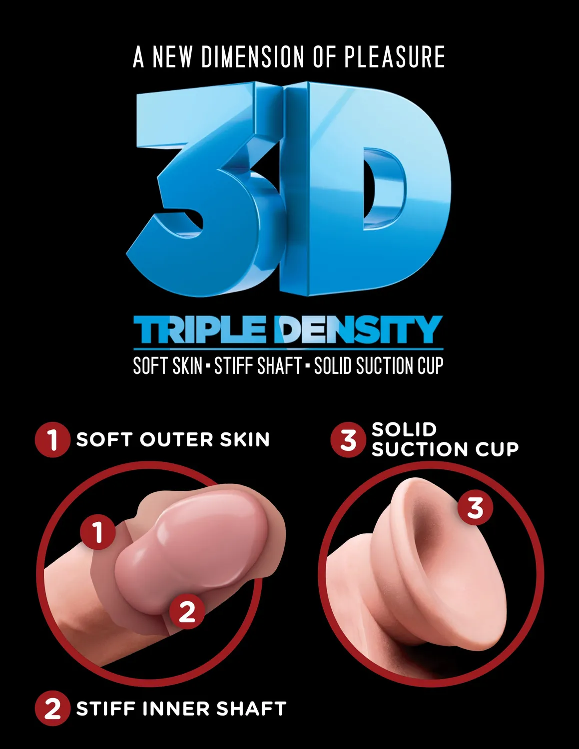 King Cock Plus 5" gode réaliste triple densité