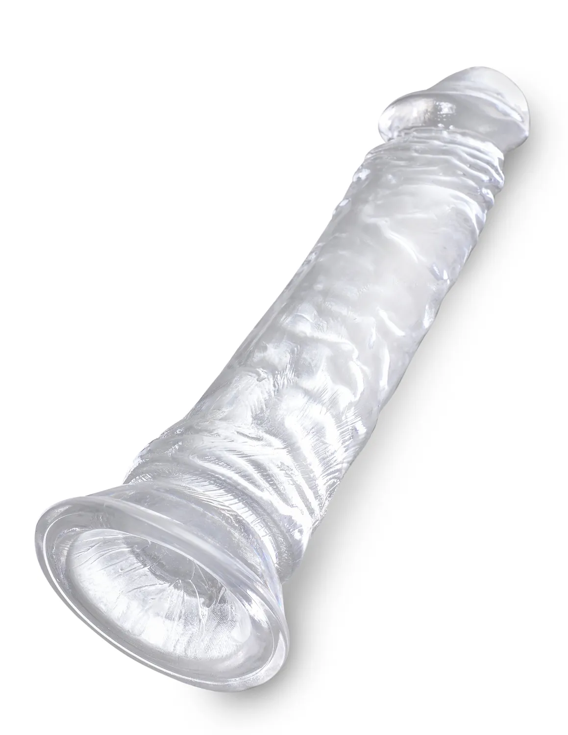 King Cock Clear 8" gode transparent réaliste ventouse