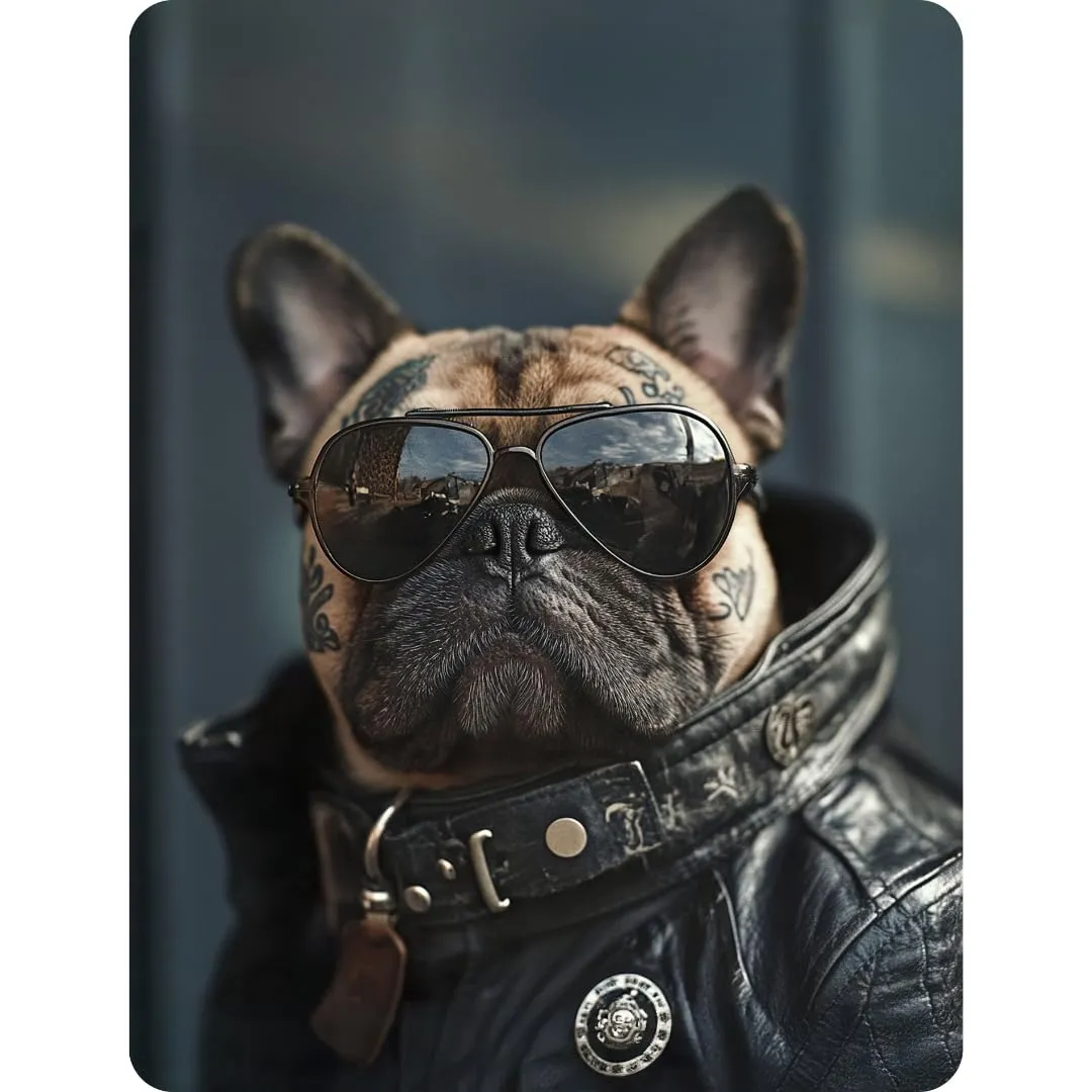 Callvin Magni'Fix tableau aluminium 21x30 cm Badass Dog