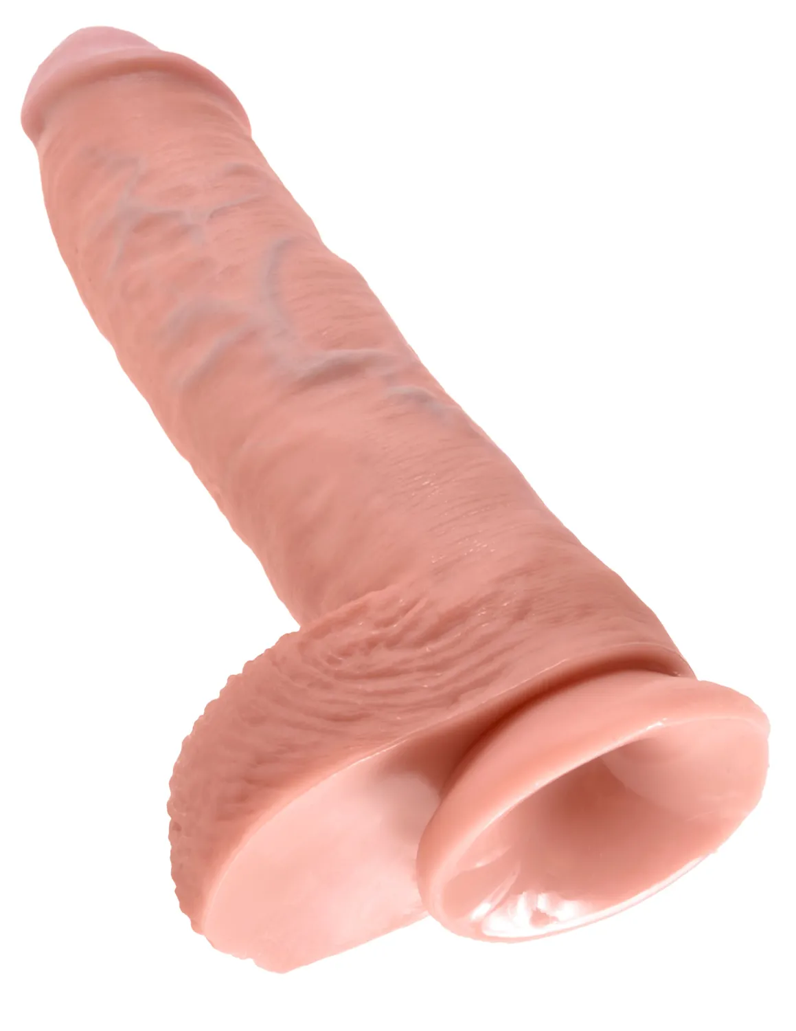 King Cock 10" gode réaliste testicules chair
