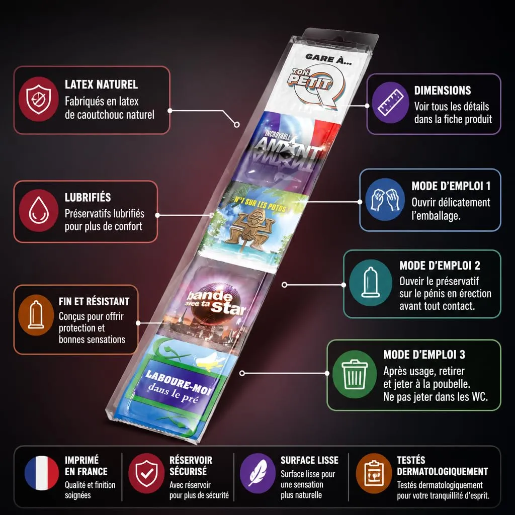 Callvin Packs Programmes Télé préservatifs x5 humour