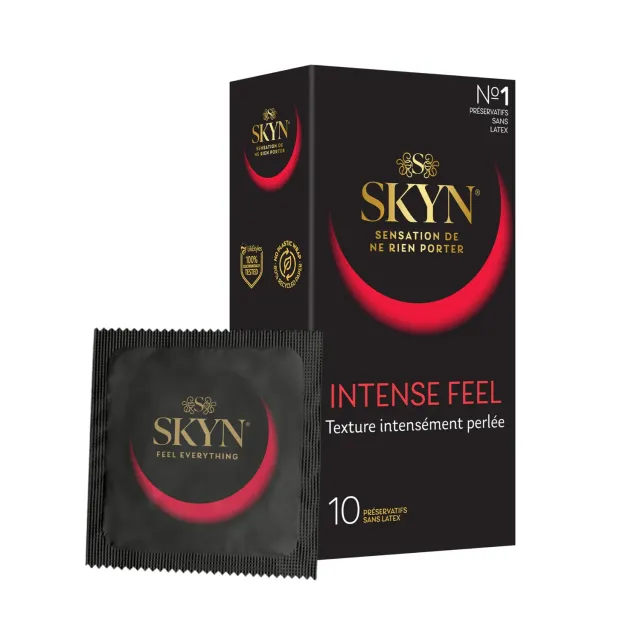 SKYN Intense Feel préservatifs x10 sans latex perlés
