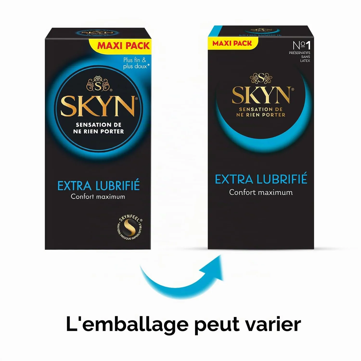 SKYN Extra Lubrifié Original préservatifs lot 60