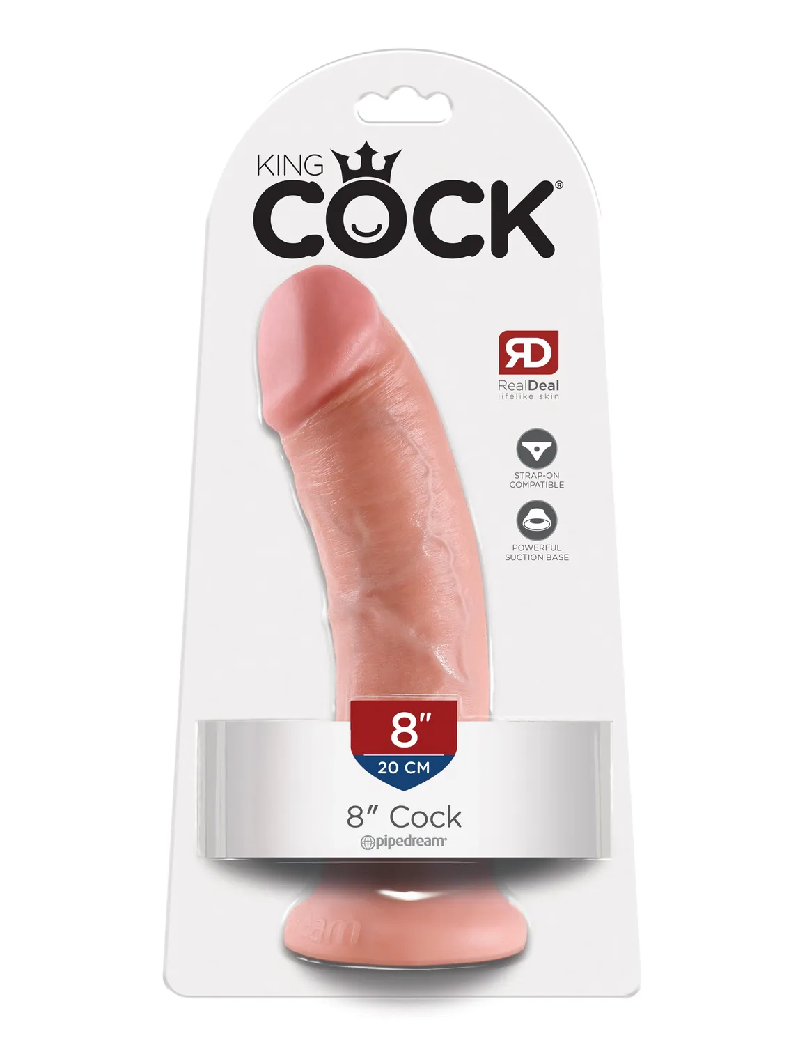 King Cock 8" Cock gode chair réaliste