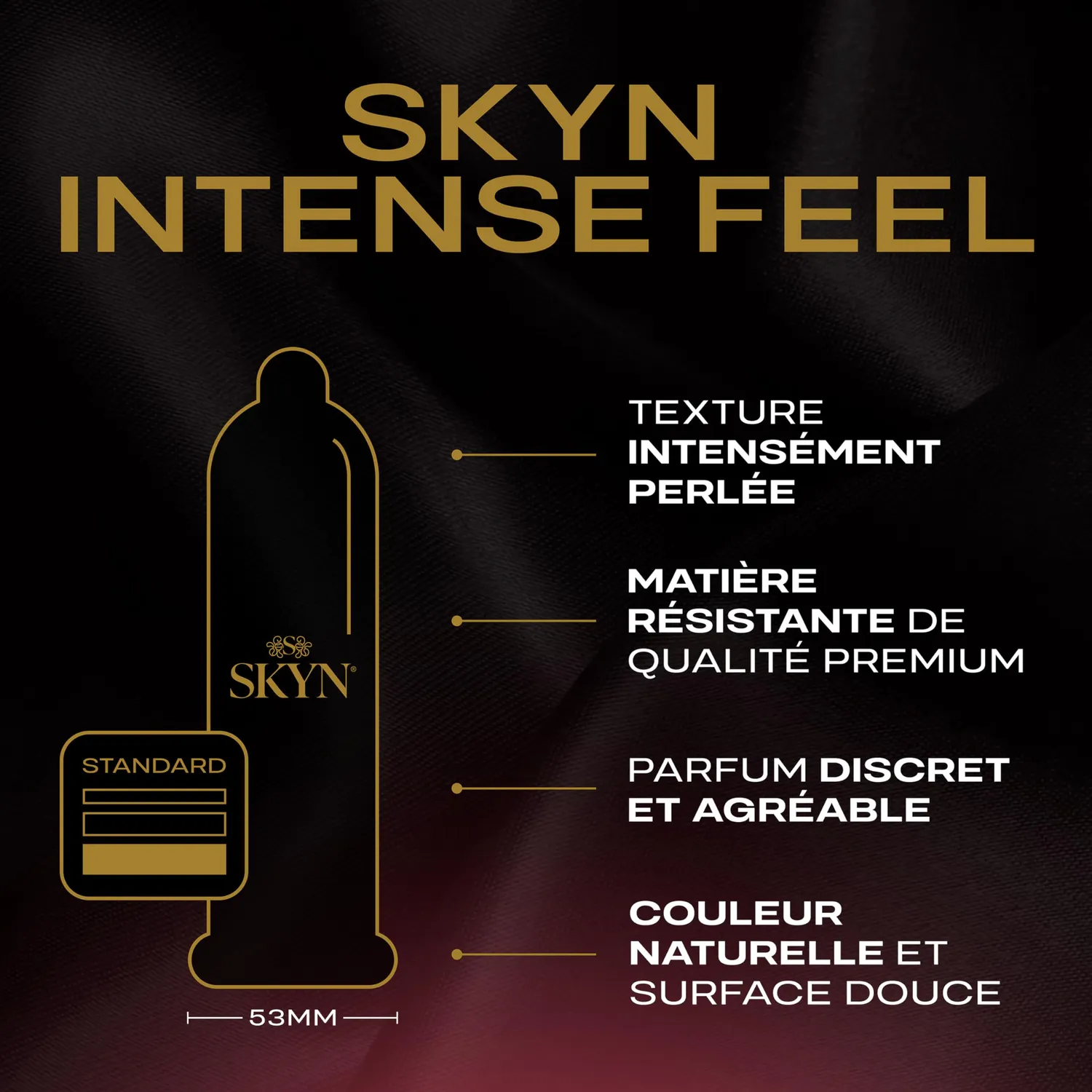 SKYN Intense Feel préservatifs x10 sans latex perlés