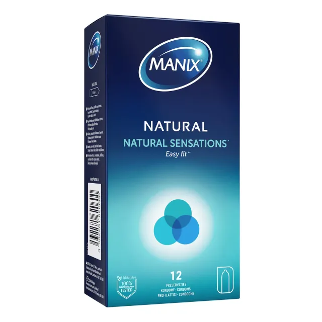 Manix Natural Easy Fit préservatifs x12 latex 52 mm