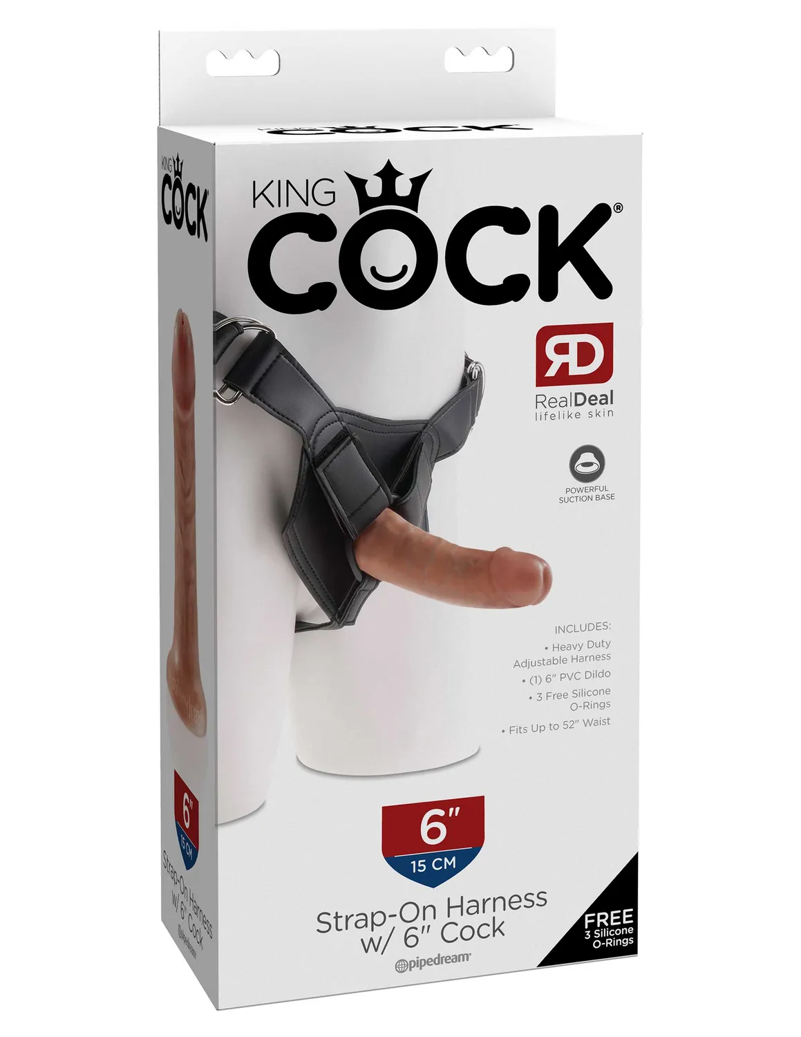 King Cock 6" harnais gode ceinture kit réaliste