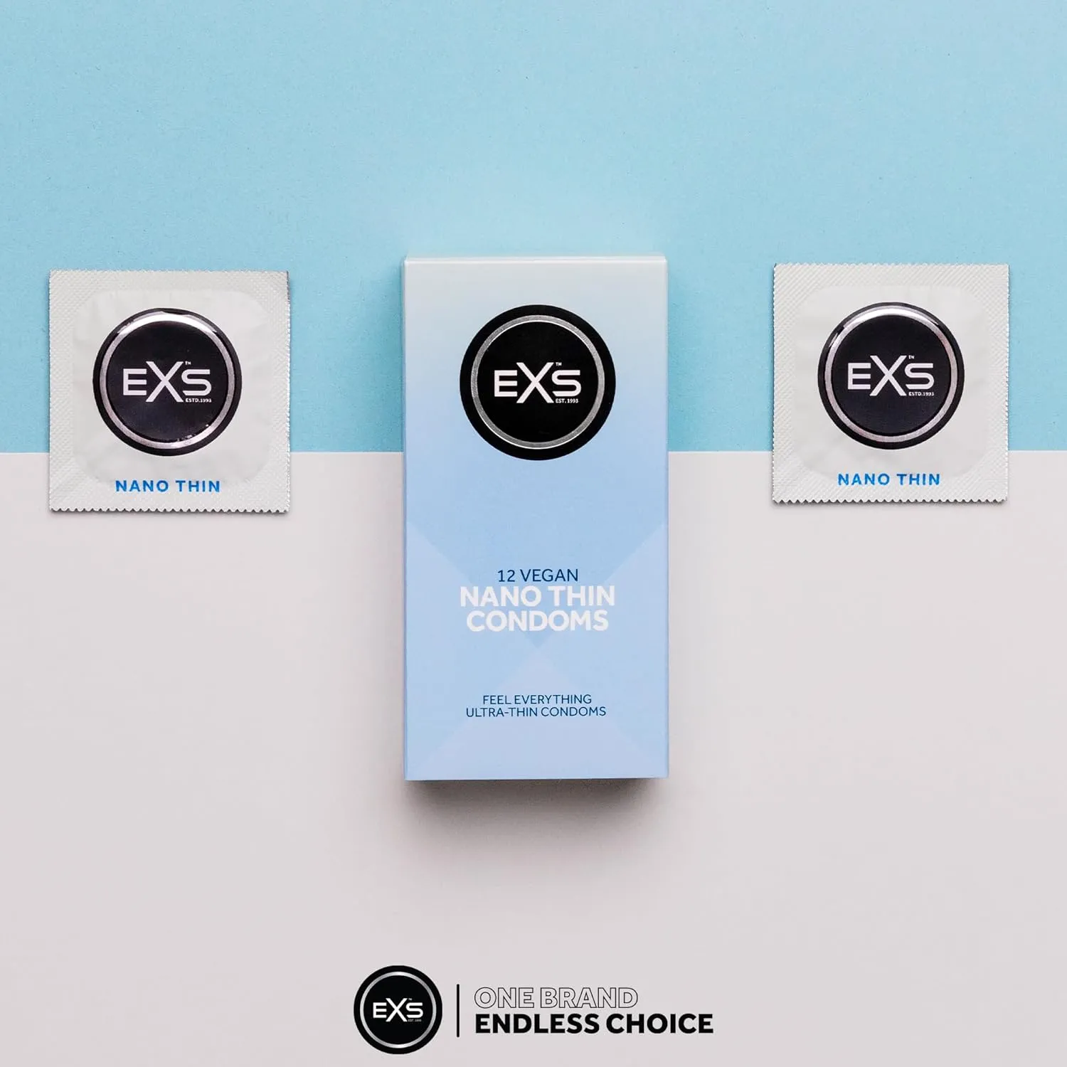 EXS Nano Thin préservatifs fins 53mm latex x12