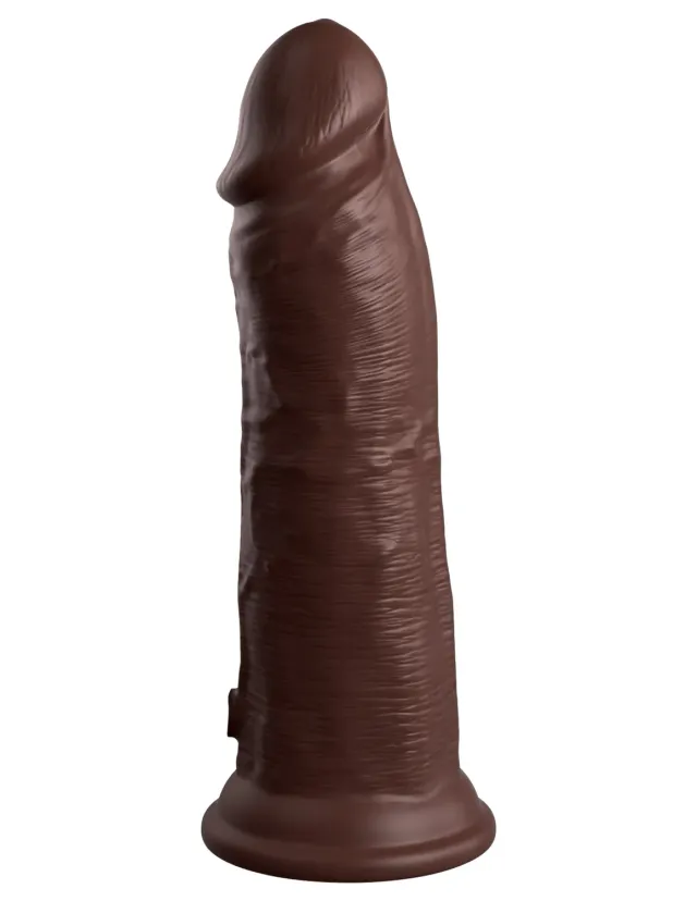 King Cock Elite 8" gode silicone double densite marron