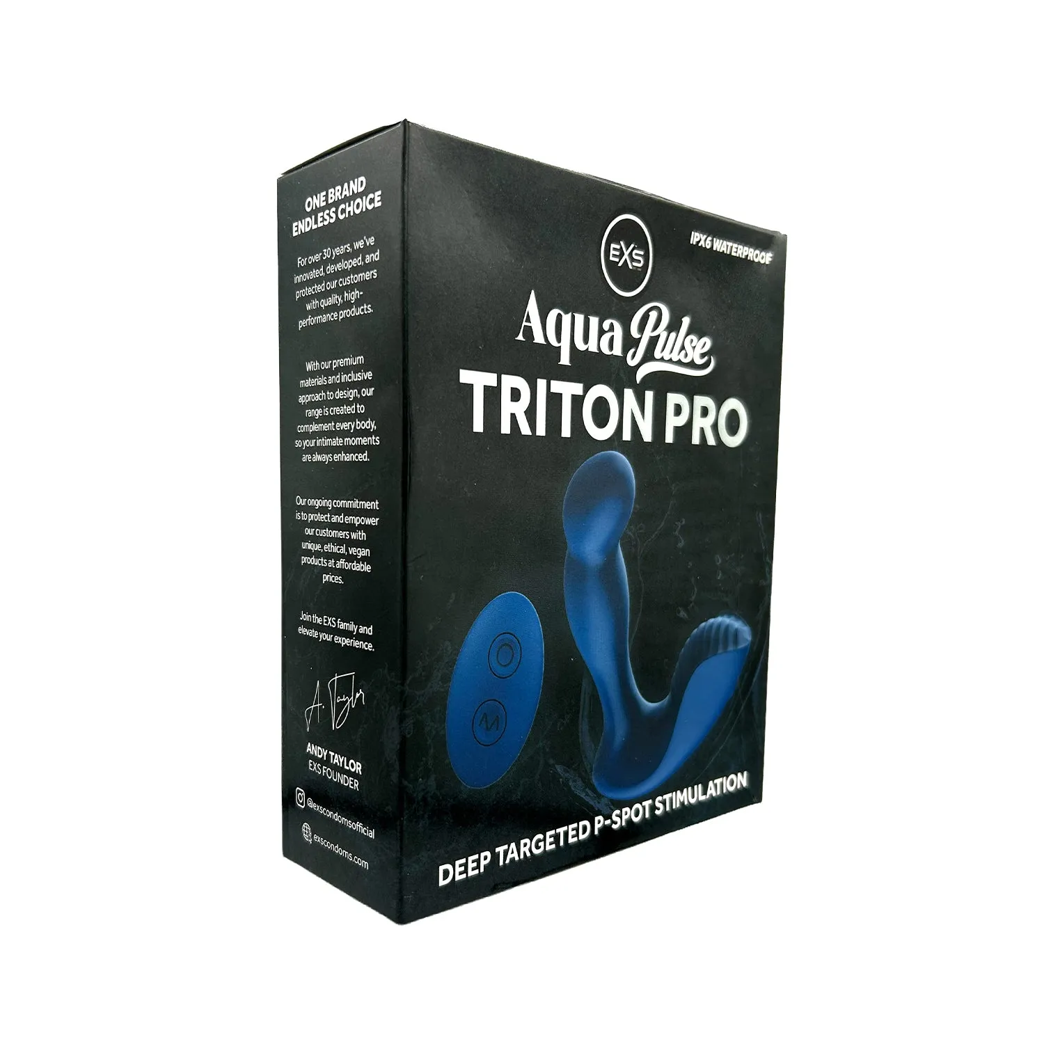 EXS AquaPulse Triton Pro masseur prostate vibrant silicone