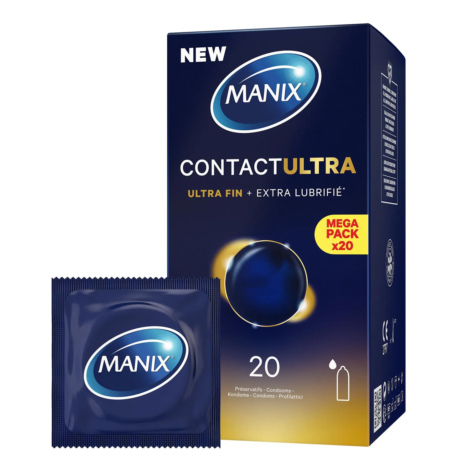Manix Contact Ultra préservatifs boîte de 20 ultra-fins