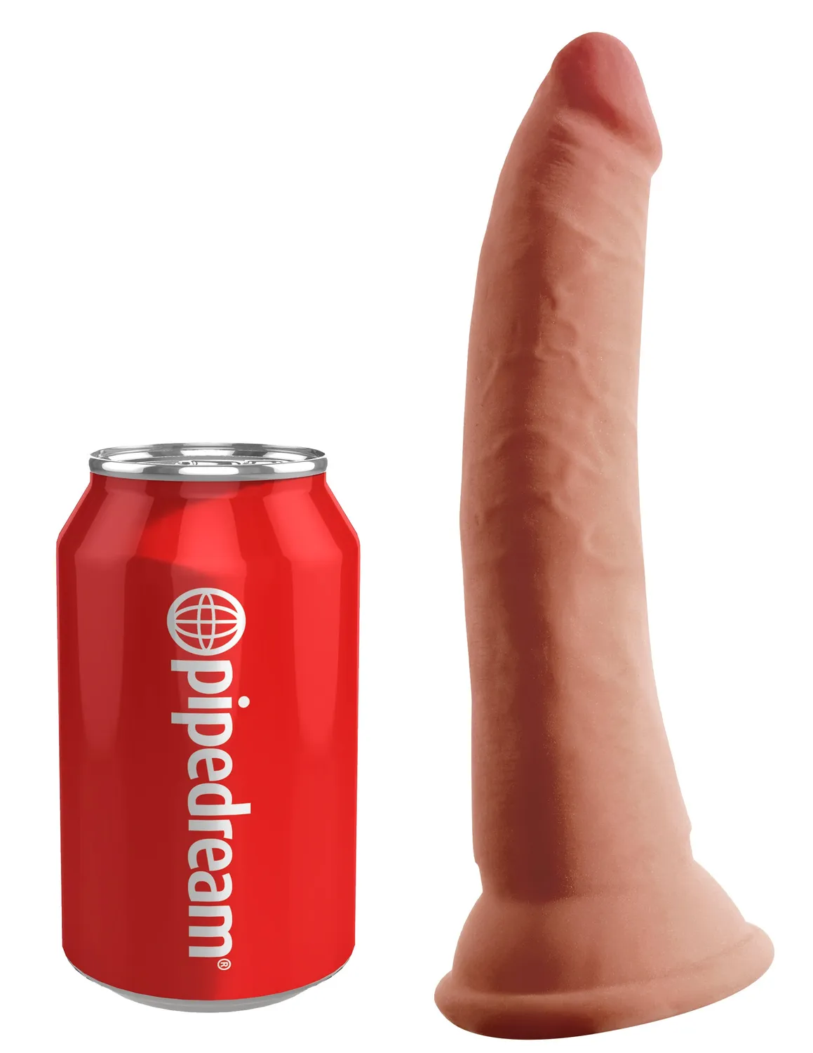 King Cock Plus 7 gode triple densité marron sans bourses