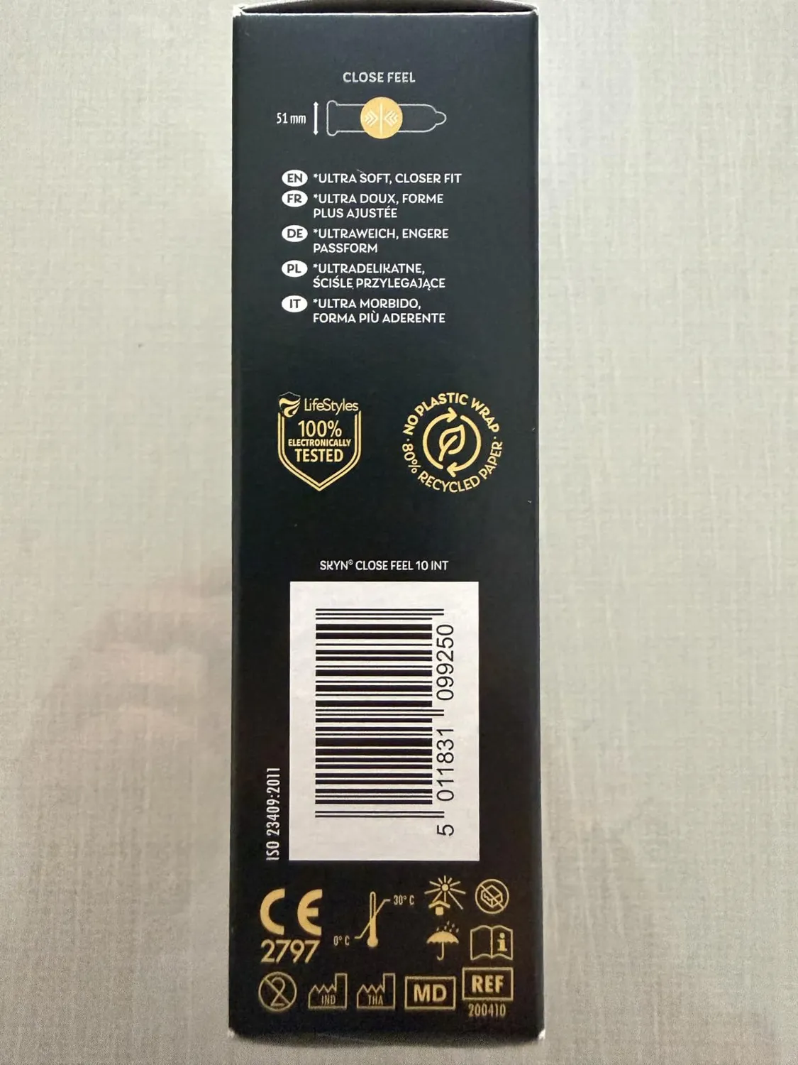 SKYN Close Feel préservatifs sans latex 10 51 mm