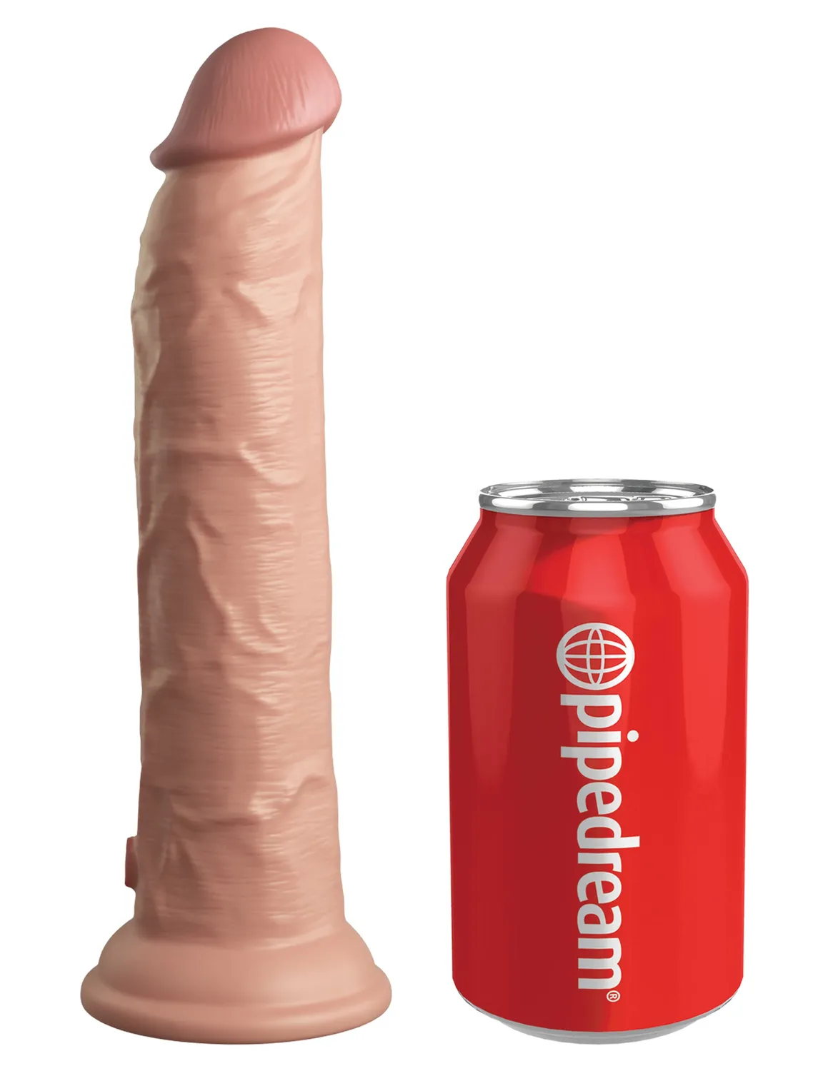 King Cock Elite 9" gode silicone double densité clair