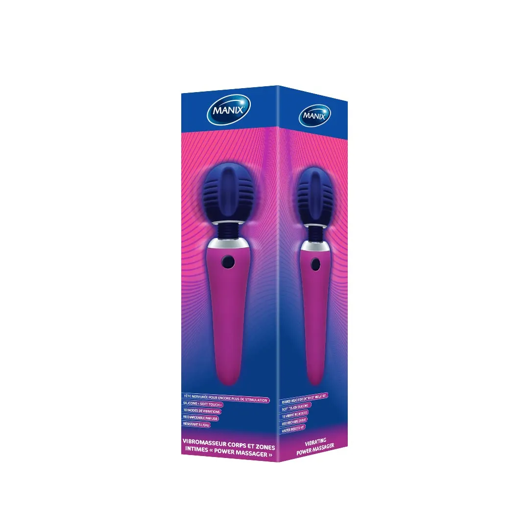 Manix Power Massager vibromasseur baguette rechargeable