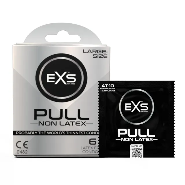 EXS PULL préservatif sans latex large 60mm 6 pièces