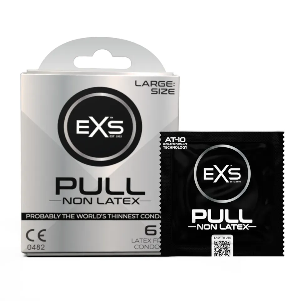 EXS PULL préservatif sans latex large 60mm 6 pièces