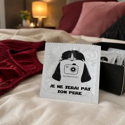 Callvin Darkapote préservatifs personnalisables lot de 6 lubrifiés