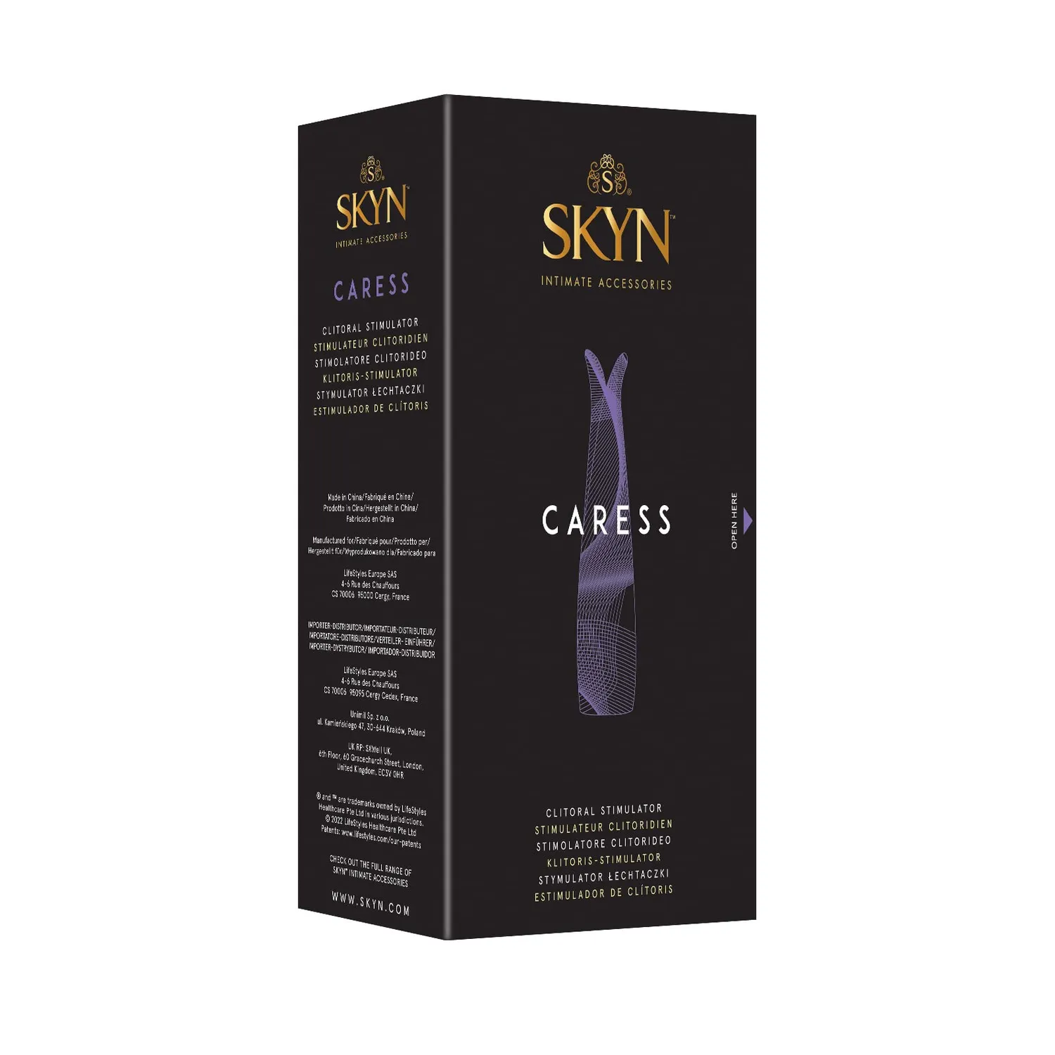 SKYN Caress stimulateur clitoridien 10 modes discret