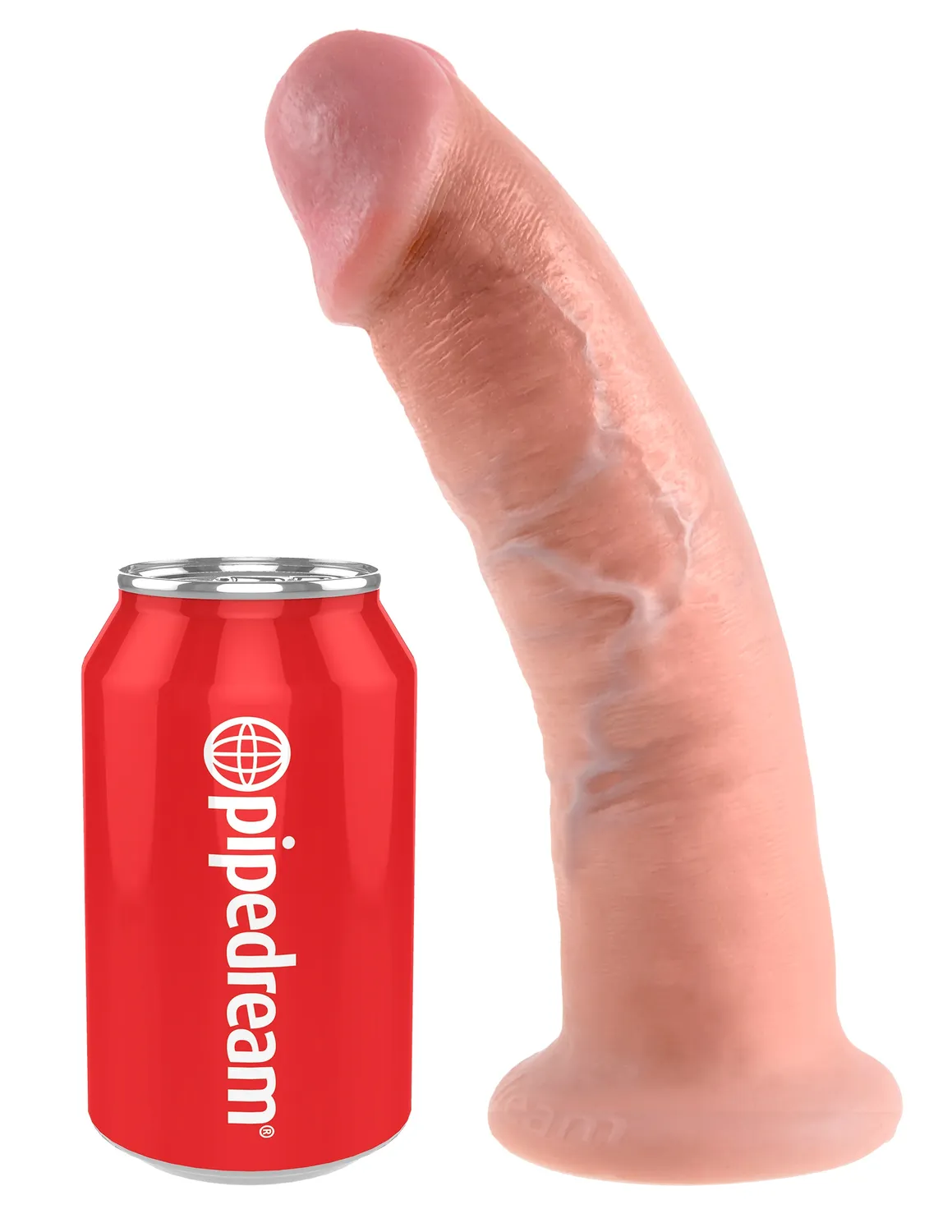 King Cock 9" Cock gode réaliste à ventouse clair