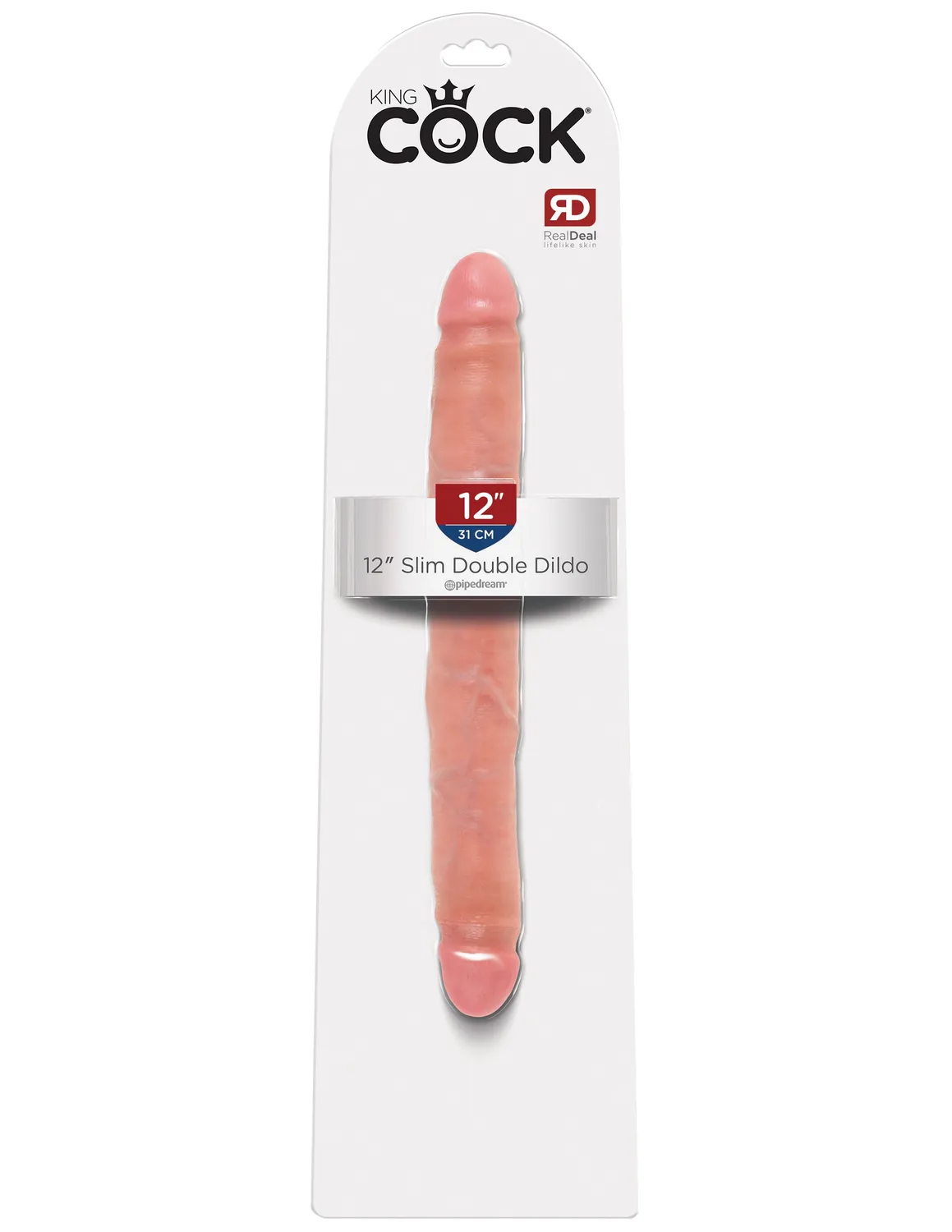 King Cock 12 pouces double gode fin