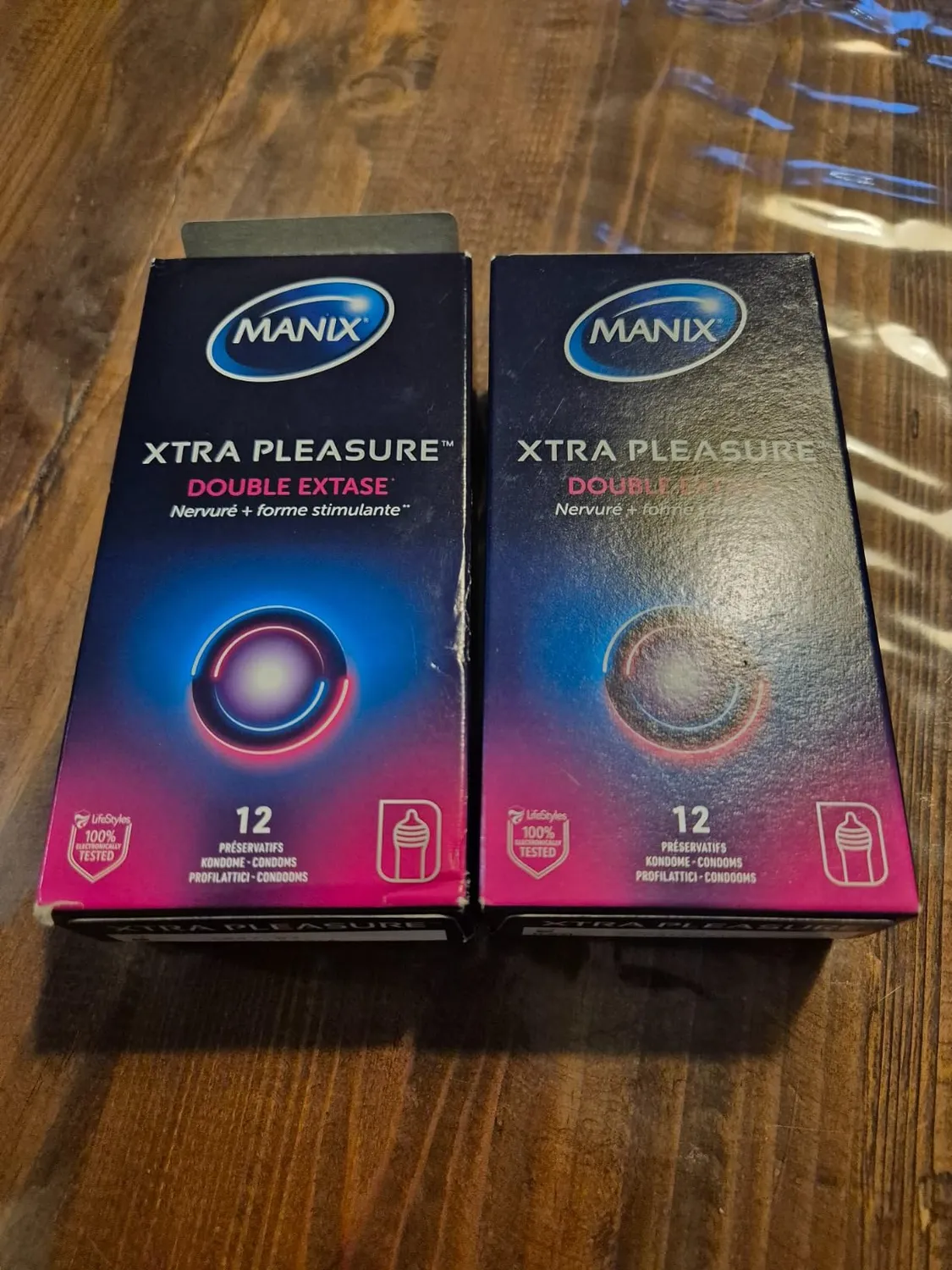 Manix Xtra Pleasure Double Extase préservatifs 12 nervurés