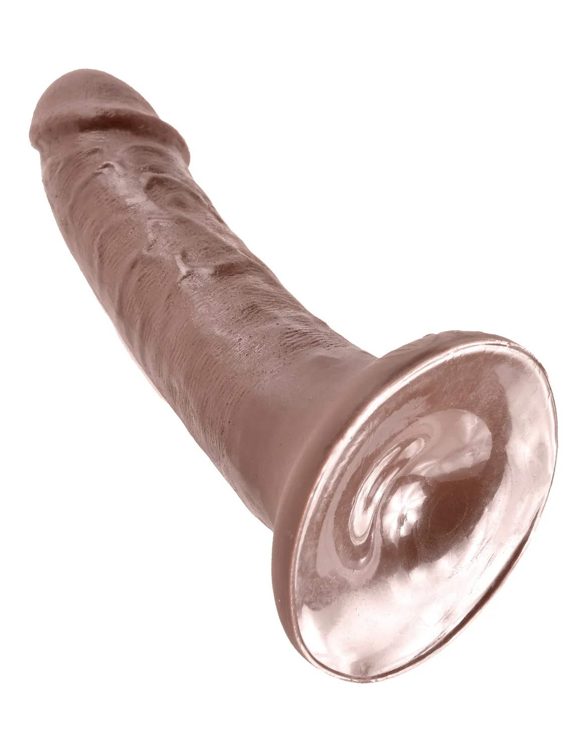 King Cock 6 Cock gode réaliste marron ventouse