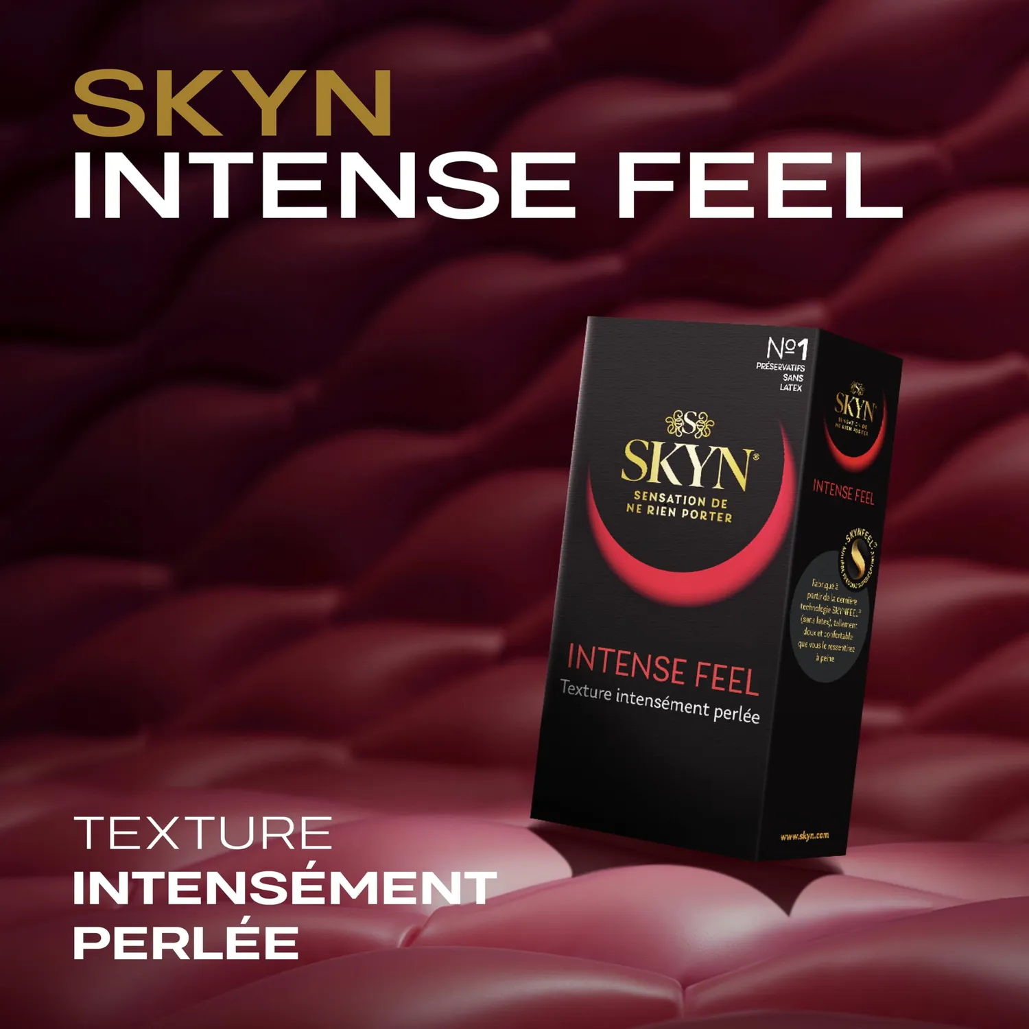 SKYN Intense Feel préservatifs x10 sans latex perlés