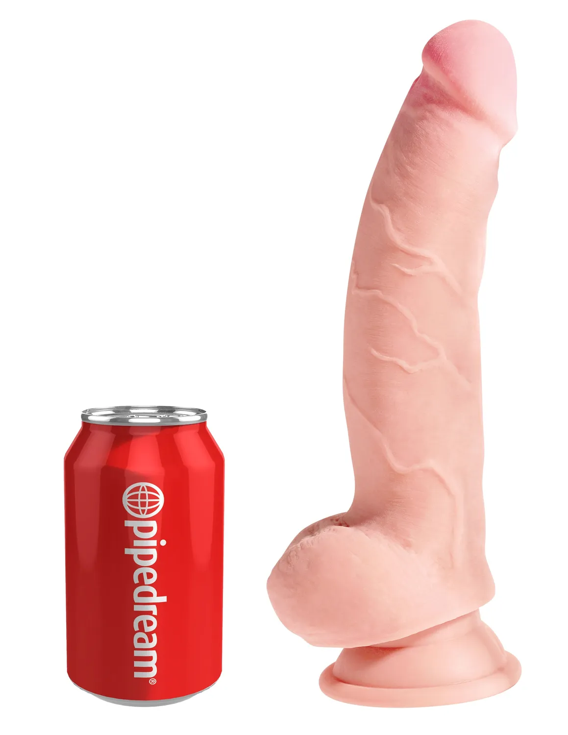 King Cock Plus 8" gode triple densite clair