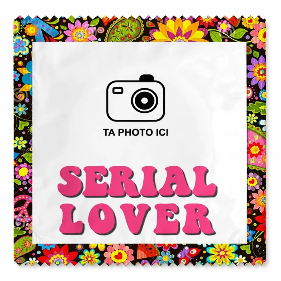 Callvin Serial Lover préservatifs personnalisables lot de 5 lubrifié