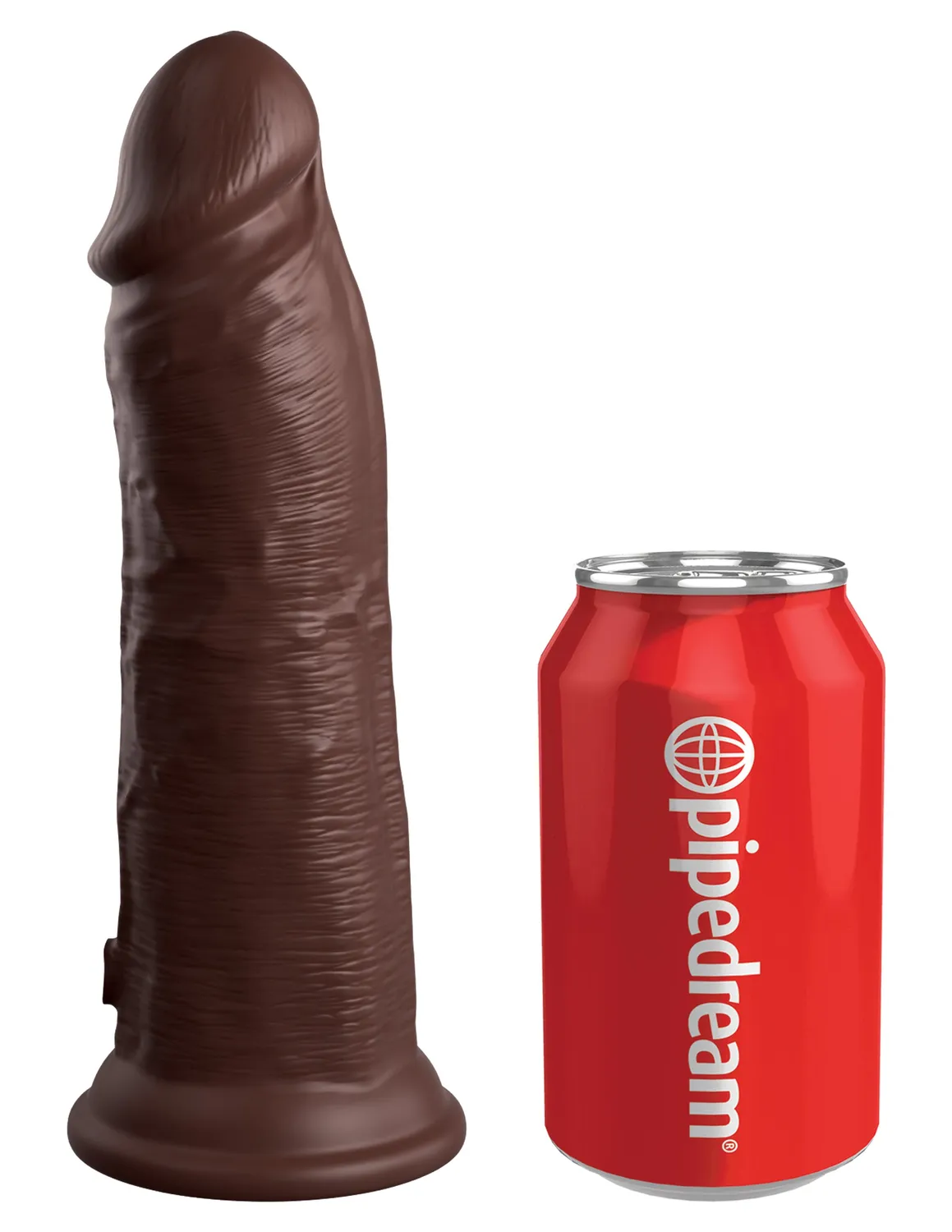 King Cock Elite 8" gode silicone double densite marron