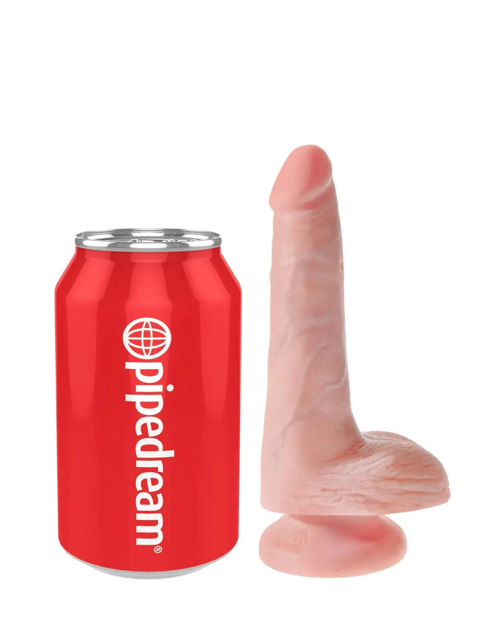 King Cock 6" Cock petit gode avec testicules