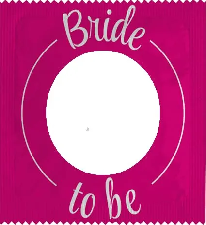 Callvin Bride to be préservatifs personnalisables lot de 5 lubrifiés