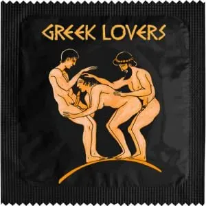 Callvin Greek Lover Black 4 préservatif humour
