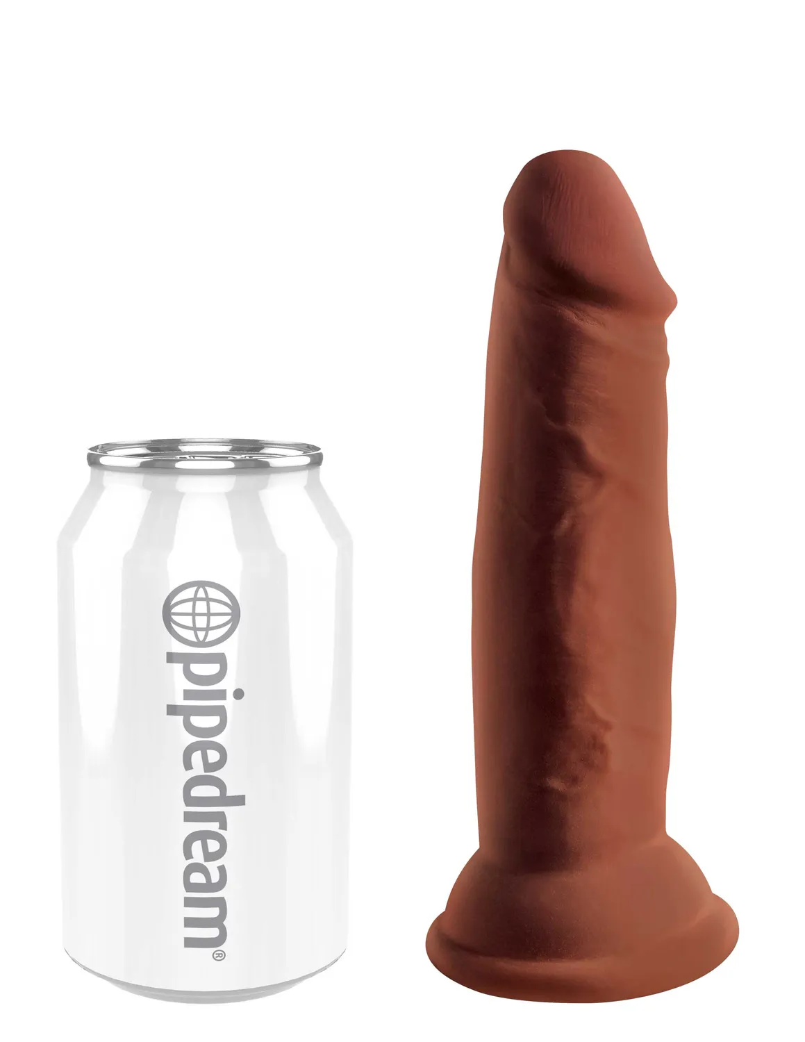 King Cock Plus 6" Triple Density gode 15cm marron souple