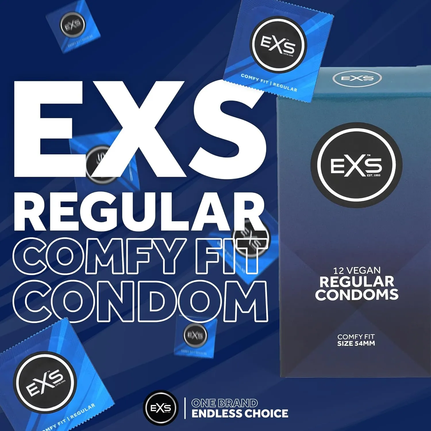 EXS Regular préservatifs classiques 54mm lot de 12 standard
