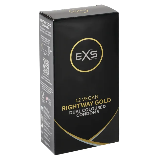 EXS Rightway Gold préservatifs x12 bicolores
