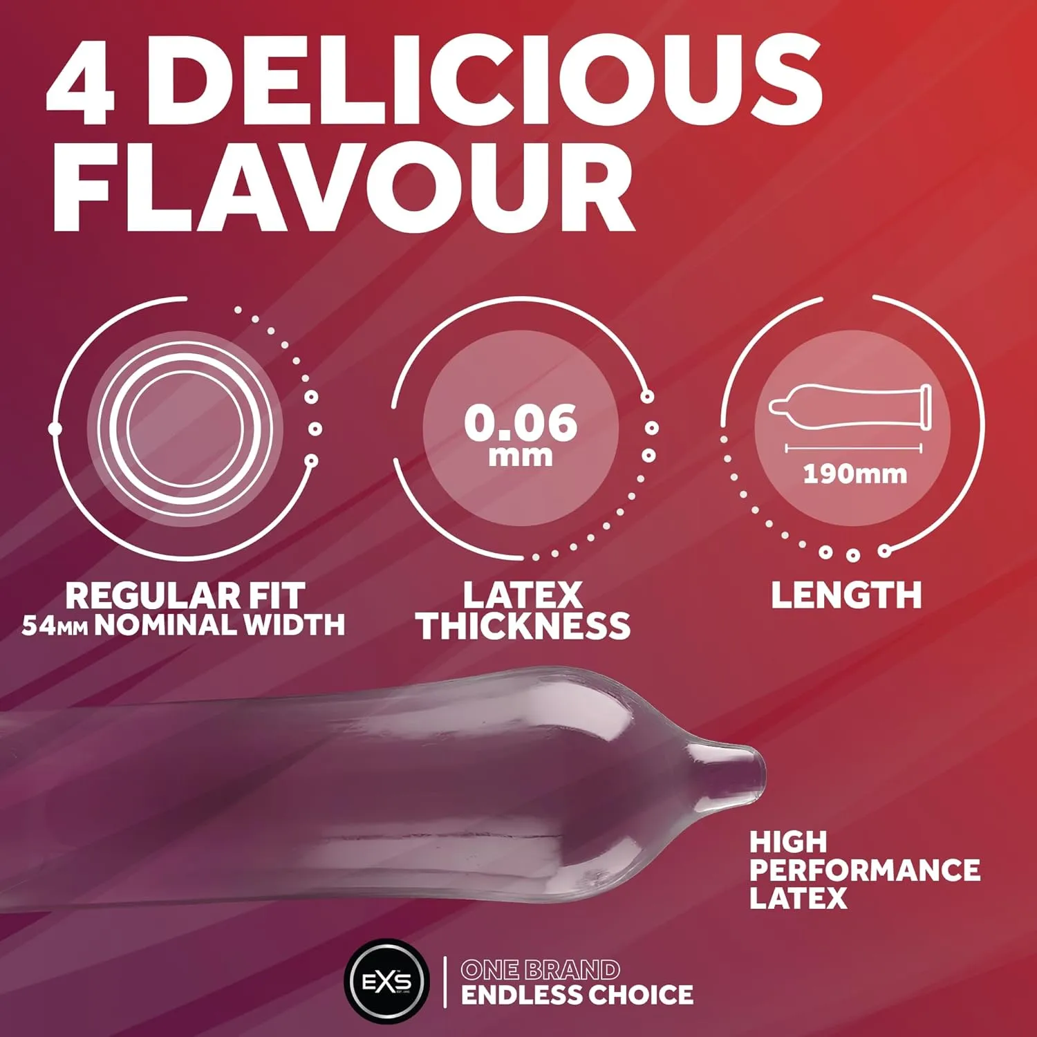 EXS Mixed Flavour préservatifs aromatisés 12 cola fraise