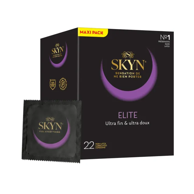 SKYN Elite préservatifs sans latex x22 ultra-fins