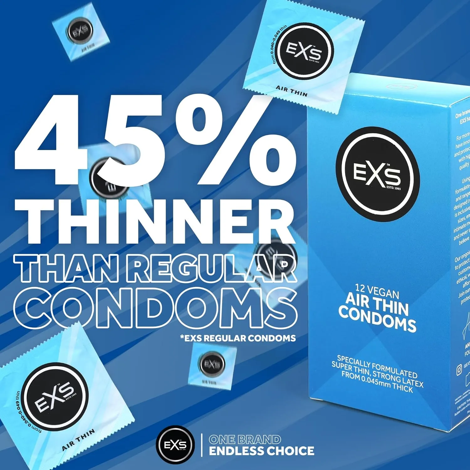 EXS Air Thin préservatif fin 56mm 12 pièces