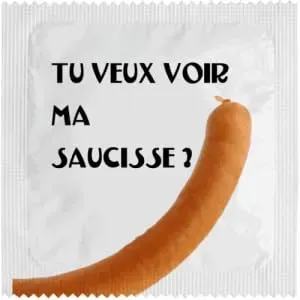 Callvin Grand-Est Ma Saucisse préservatif humoristique latex