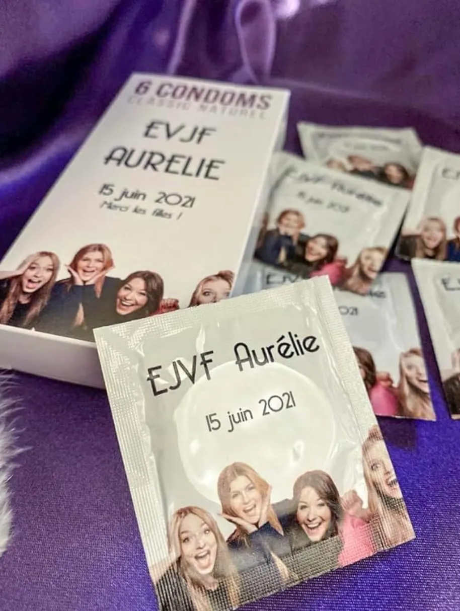 Callvin Boîte préservatifs personnalisables lot de 12 fin