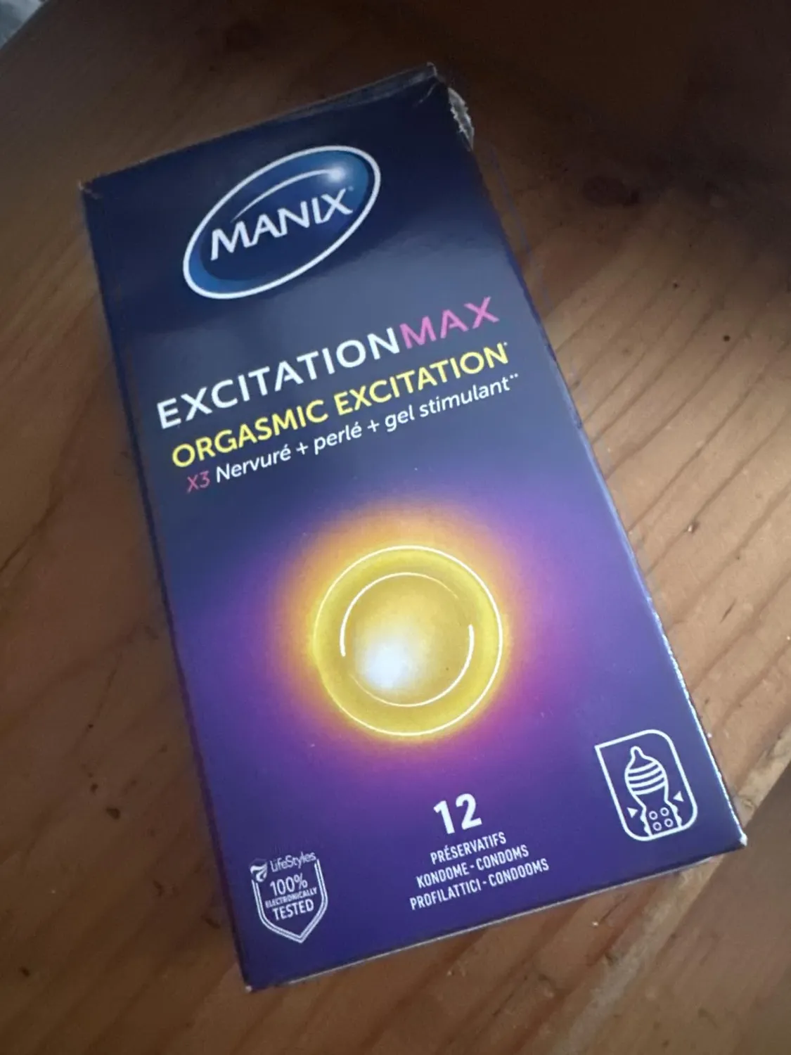 Manix Excitation Max préservatifs x12 chauffant perlé