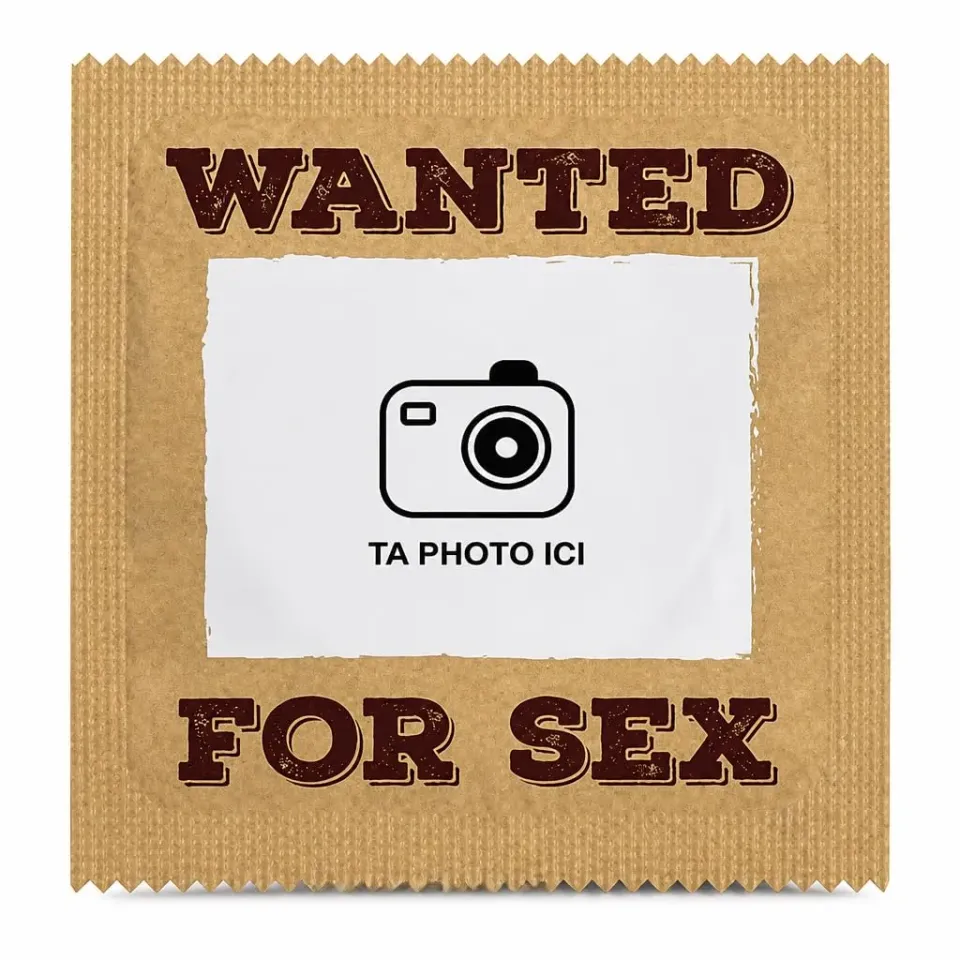 Callvin Wanted for sex préservatifs personnalisables lot de 5 latex