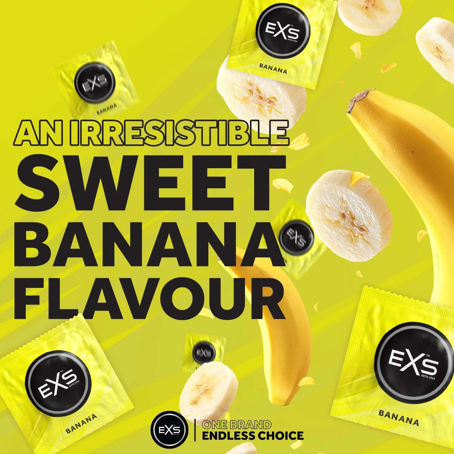 EXS Banane préservatifs parfumés 54 mm x100