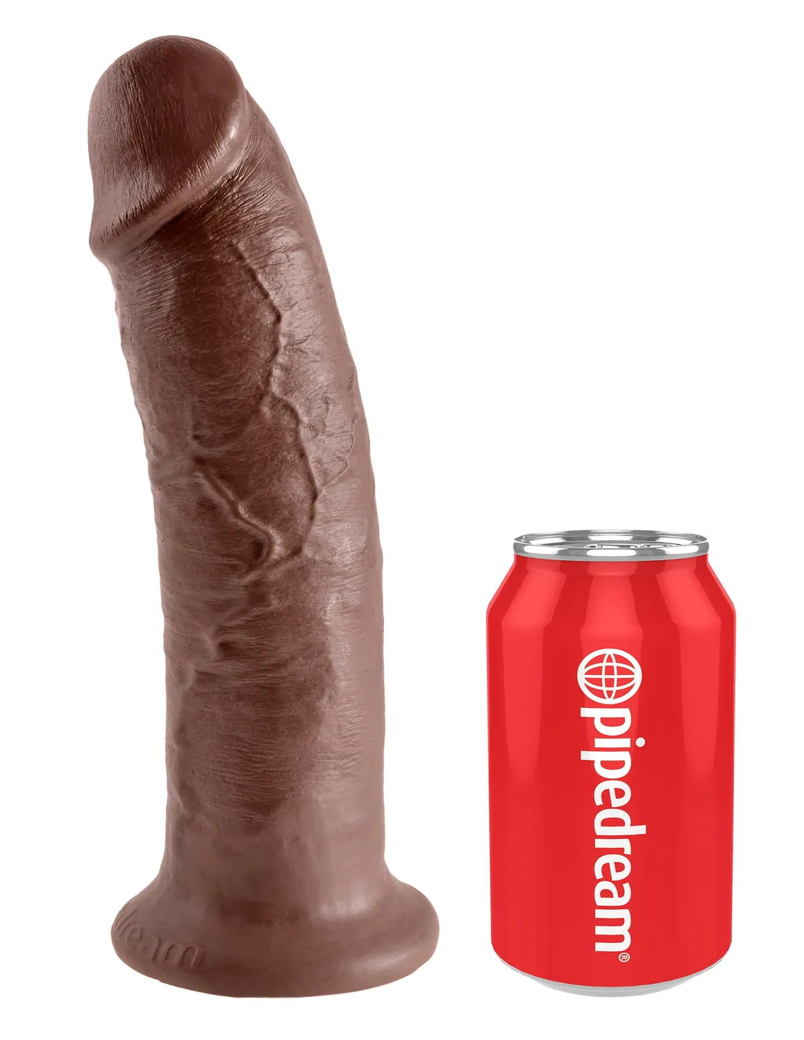 King Cock 10" grand gode realiste marron