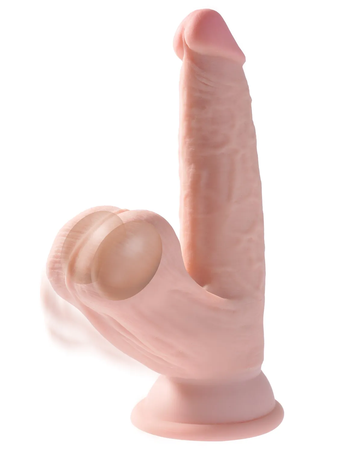 King Cock Plus 6 pouces gode testicules mobiles