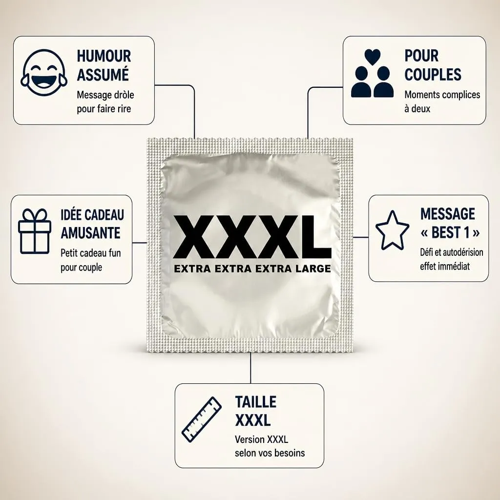 Callvin Best 1 XXXL préservatif humour message drôle