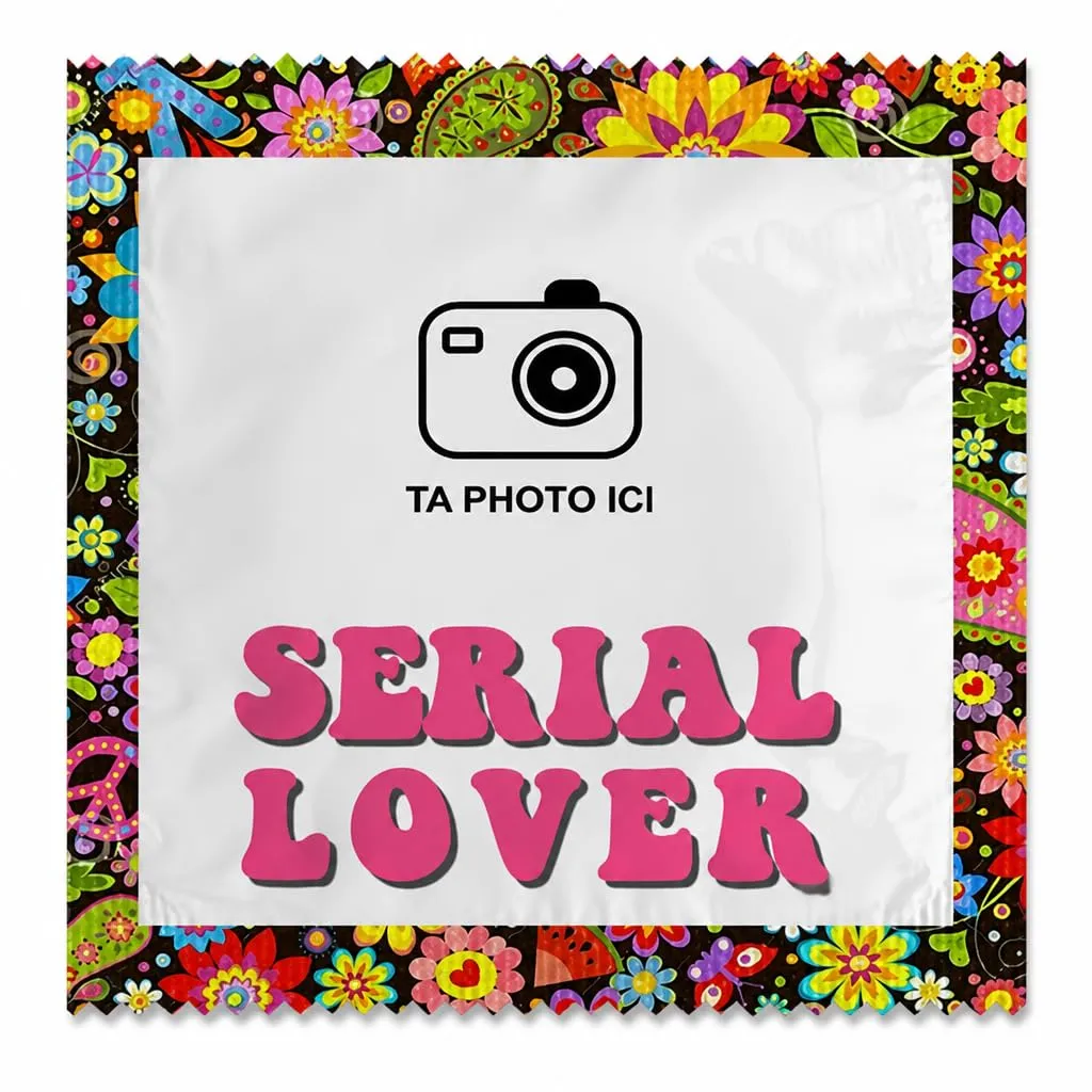 Callvin Serial Lover préservatifs personnalisables lot de 5 lubrifié